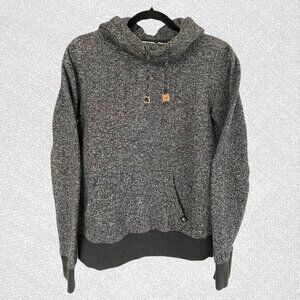 Tentree Cowl Neck Hoodie Heather Grey Size S